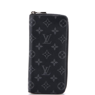 Louis Vuitton Zippy Wallet Monogram Eclipse Canvas Vertical