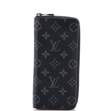 Louis Vuitton Zippy Wallet Monogram Eclipse Canvas Vertical