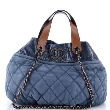Chanel In The Mix Tote Quilted Iridescent Calfskin Large