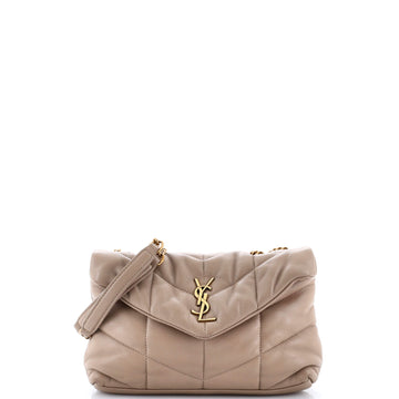 Saint Laurent Loulou Puffer Shoulder Bag Quilted Leather Mini