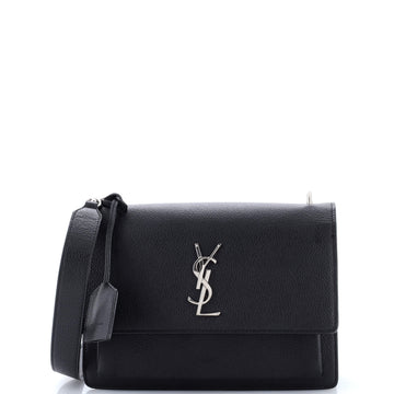 Saint Laurent Sunset Satchel Leather Medium