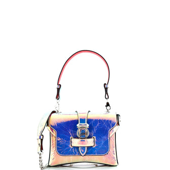 Christian Louboutin Rubylou Convertible Satchel Holographic Leather Small