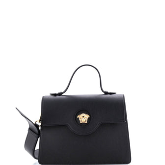 Versace La Medusa Top Handle Tote Bag Leather
