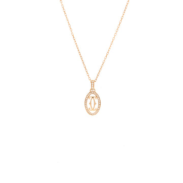 Cartier Double C de Cartier Pendant Necklace 18K Rose Gold and Diamonds