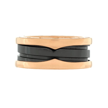 Bvlgari B.Zero1 Two Band Ring 18K Rose Gold and Ceramic