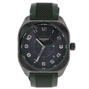 Hermes H08 Automatic Watch DLC Titanium and Rubber 39