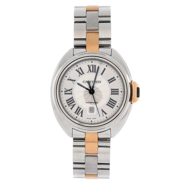 Cartier Cle de Cartier Automatic Watch Stainless Steel and Rose Gold 31