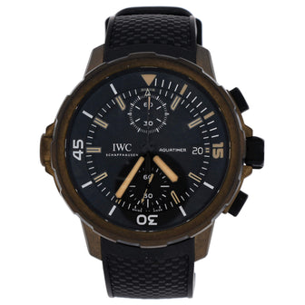 IWC Schaffhausen Aquatimer Expedition Charles Darwin Chronograph Automatic Watch Bronze and Rubber 44