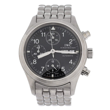 IWC Schaffhausen Pilot Fliegerchronograph Automatic Watch Stainless Steel 39