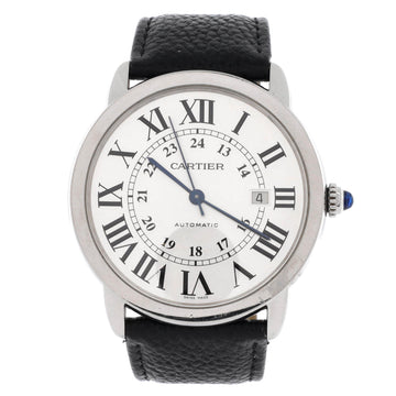 Cartier Ronde Solo de Cartier Automatic Watch Stainless Steel and Leather 42