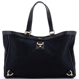 Gucci Abbey D-Ring Tote GG Canvas with Leather Large