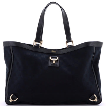 Gucci Abbey D-Ring Tote GG Canvas with Leather Large