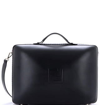Fendi FF Zip Around Travel Bag Leather Large