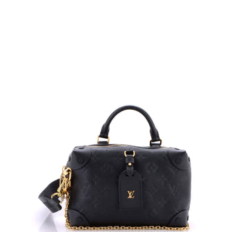 Louis Vuitton Petite Malle Souple Handbag Monogram Empreinte Leather