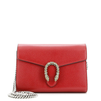 Gucci Dionysus Chain Wallet Leather with Embellished Detail Small