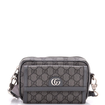 Gucci Ophidia Front Pocket Camera Bag GG Coated Canvas Mini