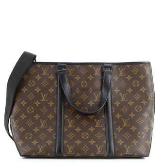 Louis Vuitton Weekend Tote Macassar Monogram Canvas PM