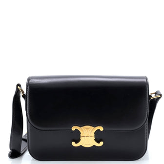 Celine Triomphe Shoulder Bag Smooth Calfskin Medium