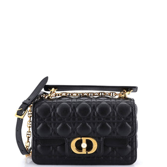 Christian Dior Jolie Top Handle Bag Cannage Quilt Lambskin Small