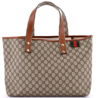 Gucci Web Loop Tote GG Coated Canvas Medium