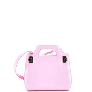 Salvatore Ferragamo Wanda Top Handle Shoulder Bag Leather Mini