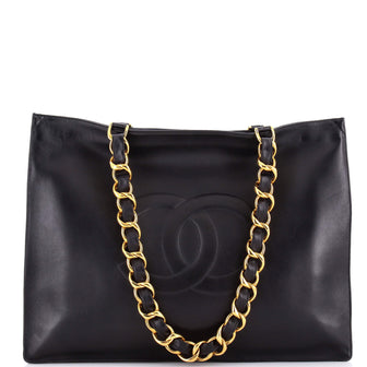 Chanel Vintage CC Chain Tote Lambskin XL