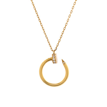 Cartier Juste un Clou Pendant Necklace 18K Yellow Gold with Diamonds