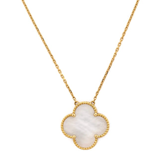 Van Cleef & Arpels Magic Alhambra 100th Anniversary Pendant Necklace 18K Yellow Gold and Mother of Pearl