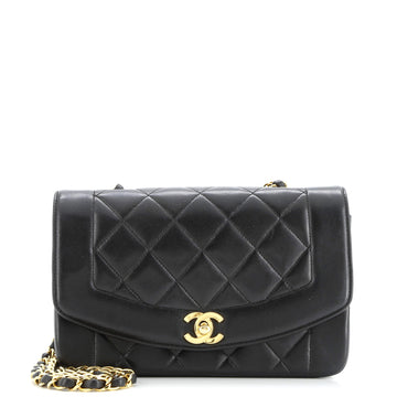Chanel Vintage Diana Flap Bag Quilted Lambskin Small