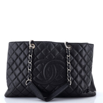 Chanel Grand Shopping Tote Quilted Caviar XL