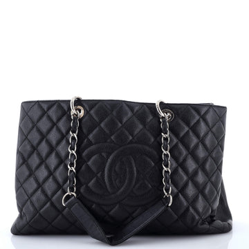Chanel Grand Shopping Tote Quilted Caviar XL