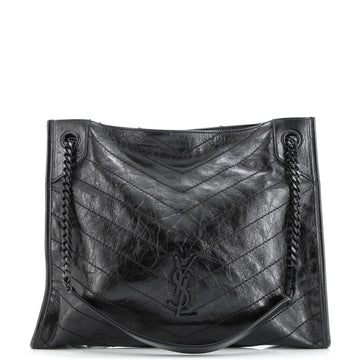 Saint Laurent Niki Shopping Tote Matelasse Chevron Leather Medium