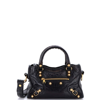 Balenciaga City Classic Studs Bag Leather Mini