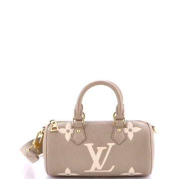 Louis Vuitton Papillon Handbag Bicolor Monogram Empreinte Giant BB