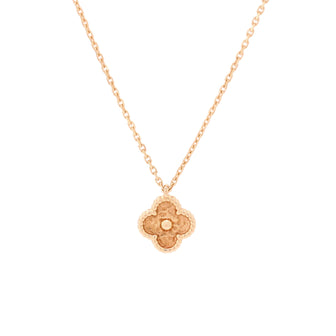 Van Cleef & Arpels Sweet Alhambra Pendant Necklace 18K Rose Gold