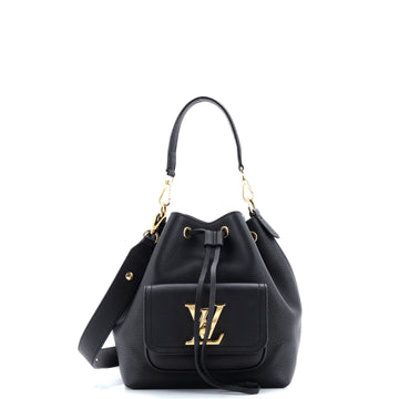 Louis Vuitton Lockme Pocket Bucket Bag Leather