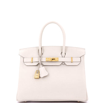 Hermes Birkin Handbag Light Togo with Rose Gold Hardware 30