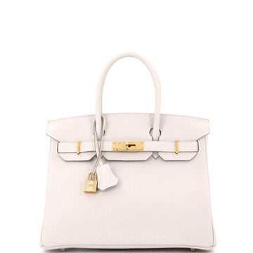 Hermes Birkin Handbag Light Togo with Rose Gold Hardware 30