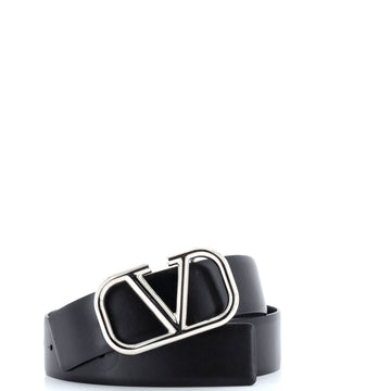 Valentino Garavani VLogo Belt Leather Wide