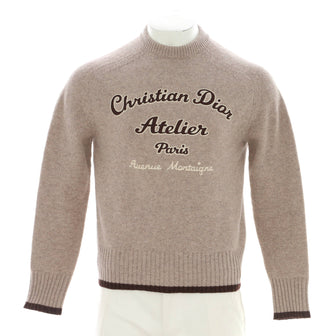 Christian Dior Men's Atelier Crewneck Sweater Wool