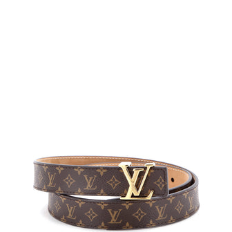 Louis Vuitton LV Initiales Belt Monogram Canvas Thin