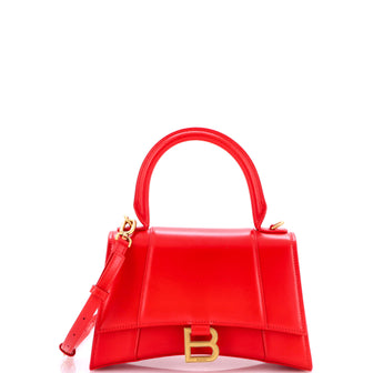 Balenciaga Hourglass Top Handle Bag Leather Small