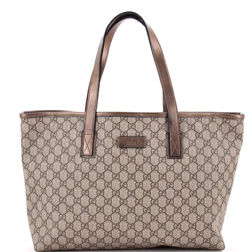 Gucci Plus Tote GG Coated Canvas with Leather Large