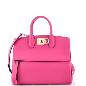 Salvatore Ferragamo Studio Satchel Leather Small