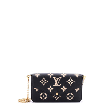 Louis Vuitton Felicie Pochette Bicolor Monogram Empreinte Giant