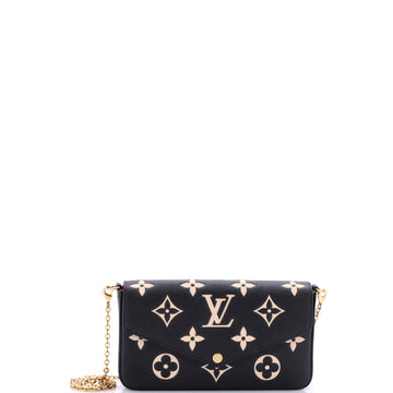 Louis Vuitton Felicie Pochette Bicolor Monogram Empreinte Giant