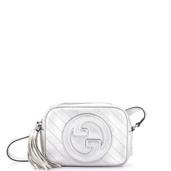 Gucci Blondie NM Camera Shoulder Bag Diagonal Quilted Leather Small