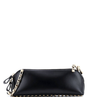 Valentino Garavani Rockstud Zip Crossbody Bag Leather East West