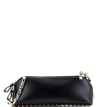 Valentino Garavani Rockstud Zip Crossbody Bag Leather East West