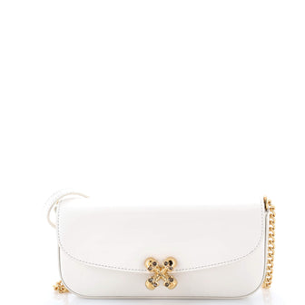 Alexander McQueen Skull Flower Chain Shoulder Bag Leather Small